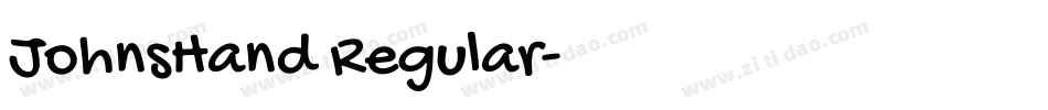 JohnsHand Regular字体转换